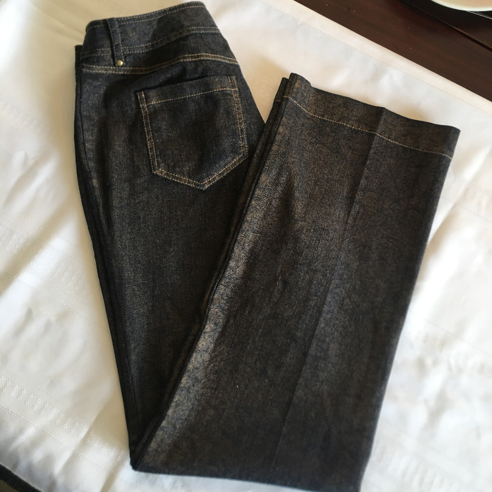 Think Tank Boutique Style Jeans w/Gold Coating